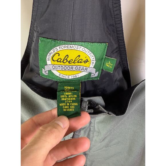 Cabela's Green Gore-Tex Guidewear Mens LargeT Regular Bib Overall - Picture 4 of 13